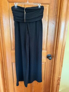 OGL FOLD OVER CHARCOAL PULL ON PANTS NWT